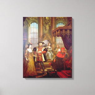 Toile Henry VIII présente Anne Boleyn au tribunal