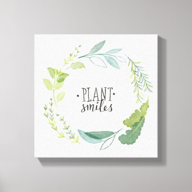 Toile Herbes fines II | Sourires Plantes (Recto)
