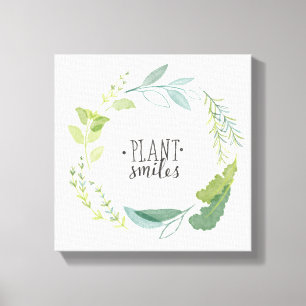 Toile Herbes fines II Sourires Plantes