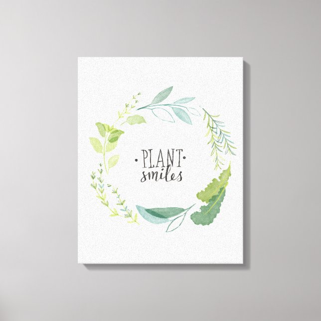 Toile Herbes fines II | Sourires Plantes (Recto)