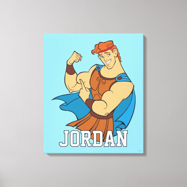 Toile Hercules Bicep Flex Canvas Print (Recto)