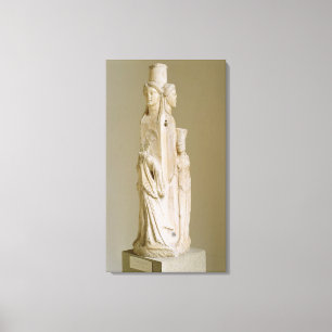 Toile Herm triforme de Hecate, sculpture de marbre, pe