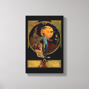 Toile Héros Sci-Fi Stretched Canvas Print