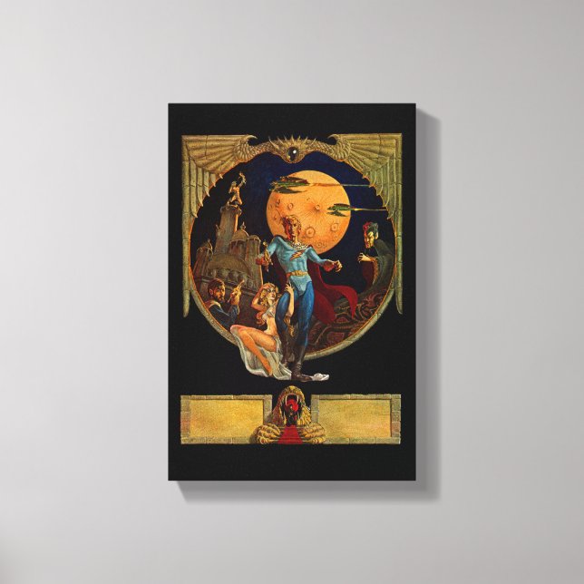 Toile Héros Sci-Fi Stretched Canvas Print (Recto)