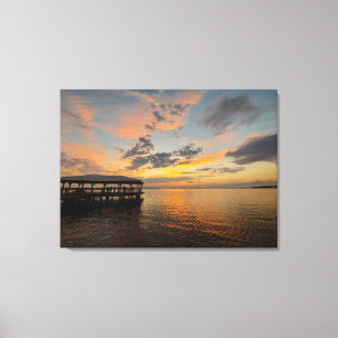 Toile Heure du coucher du soleil