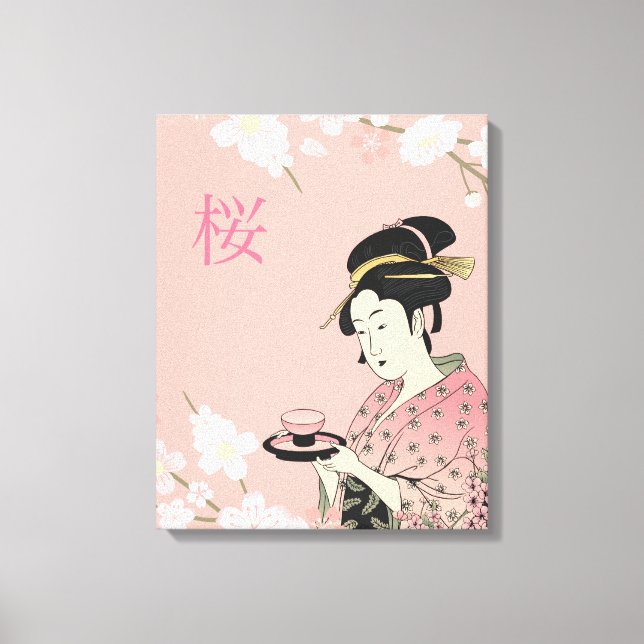 Toile Heure du printemps, Sakura japonais (Recto)