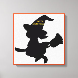 TOILE "HEUREUX HALLOWEEN" PETIT TÉMOIN
