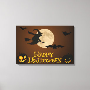 TOILE "HEUREUX HALLOWEEN" TÉMOIN VOL