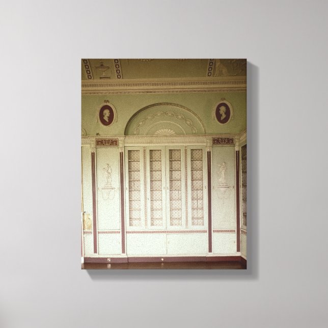 Toile Heveningham Hall, Suffolk : bibliothèque, 1778-178 (Recto)