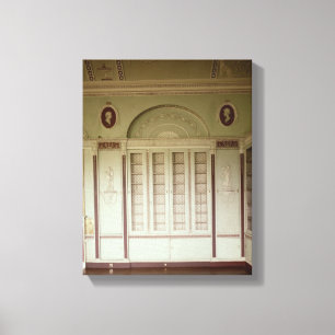 Toile Heveningham Hall, Suffolk : bibliothèque, 1778-80