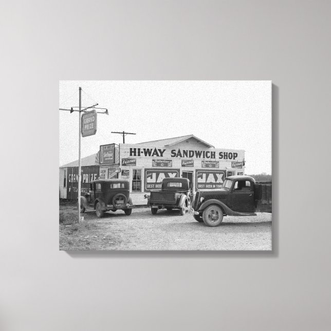 Toile Hi-Way Sandwich Shop, 1939 (Recto)