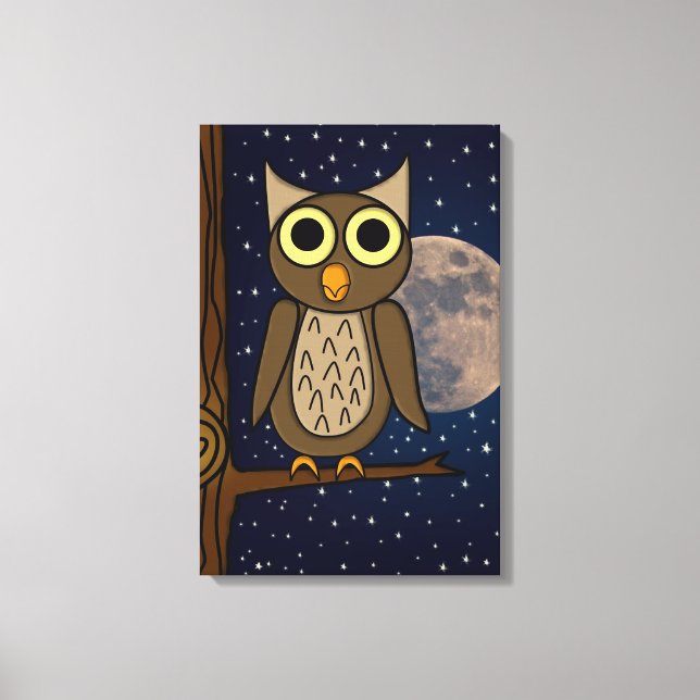 Toile hibou (Recto)