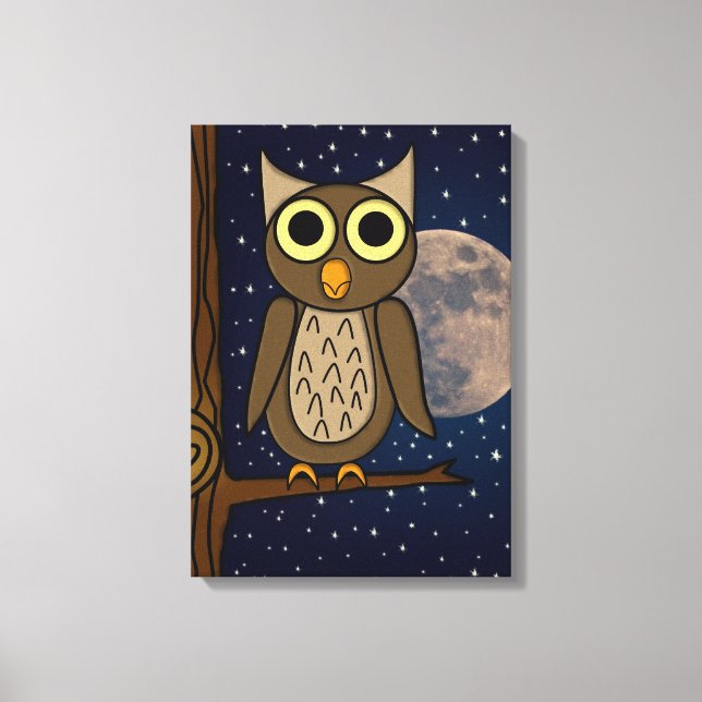 Toile hibou (Recto)