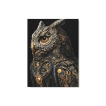 Hibou à engrenages Steampunk
