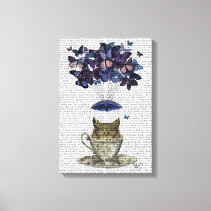 Toile Hibou dans le Teacup