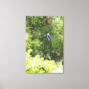 Toile Hibou étant perché sur un arbre