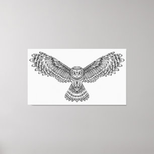 Toile Hibou Zendoodle 6 de vol
