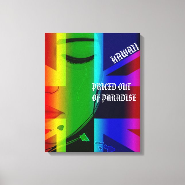 Toile HIFlagIslands PRICED SORTE DE PARADISE CRYING WAHI (Recto)