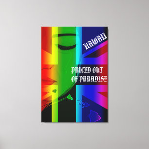 Toile HIFlagIslands PRICED SORTE DE PARADISE CRYING WAHI