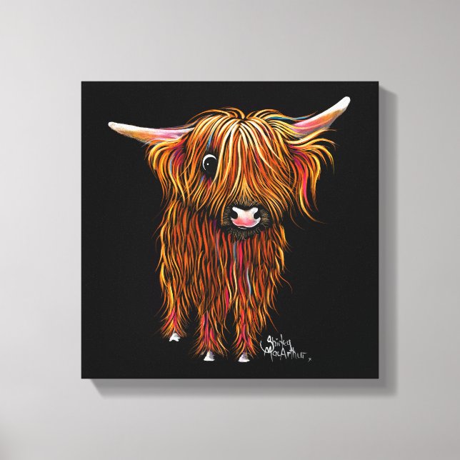 Toile HiGHLaND CoW PRiNT ‘ PoRiDGe ‘ SHiRLeY MacARTHuR (Recto)
