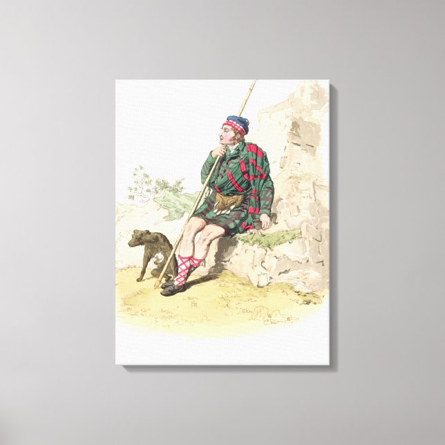 Toile Highland Shepherd, du "Costume de Grande-Bretagne" (Recto)