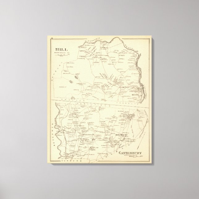 Toile Hill, Canterbury (Recto)