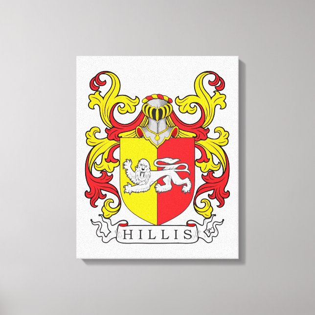 Toile Hillis Family Crest (Recto)