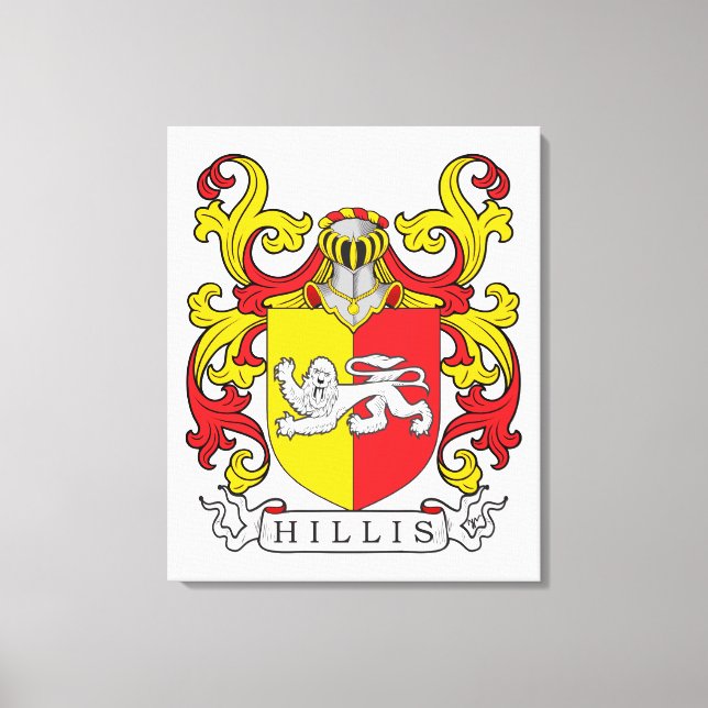 Toile Hillis Family Crest (Recto)