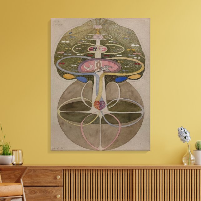 Toile Hilma Af Klint, Arbre De Connaissances No1 Art Abs (Insitu(Salon))