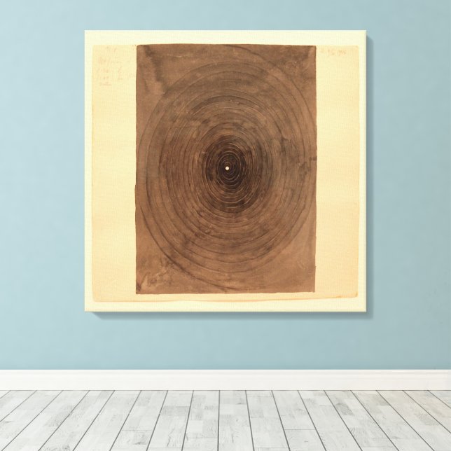 Toile Hilma Af Klint, Le Parsifal No.1, Art Abstrait (Insitu (Plancher de Bois))
