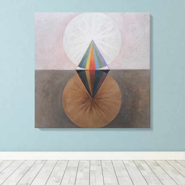 Toile Hilma Af Klint, Le Swan No.12, Art Abstrait (Insitu (Plancher de Bois))