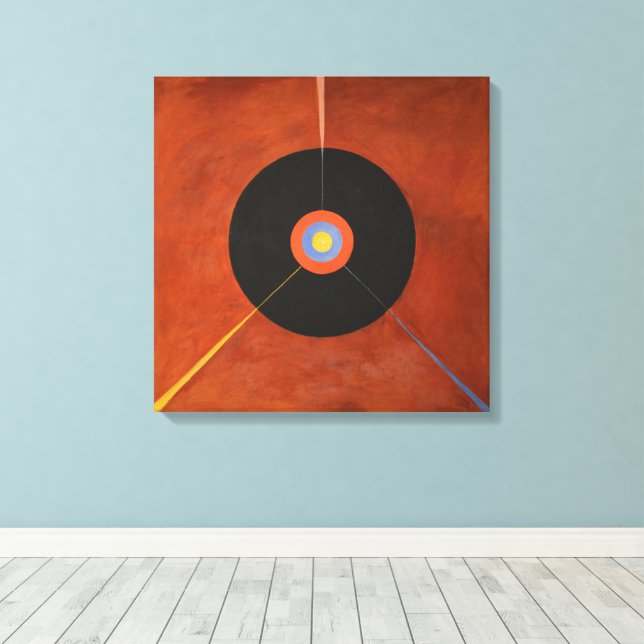Toile Hilma Af Klint, Le Swan No.18, Art Abstrait (Insitu (Plancher de Bois))