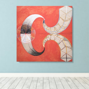 Toile Hilma Af Klint, Le Swan No.9, Art Abstrait