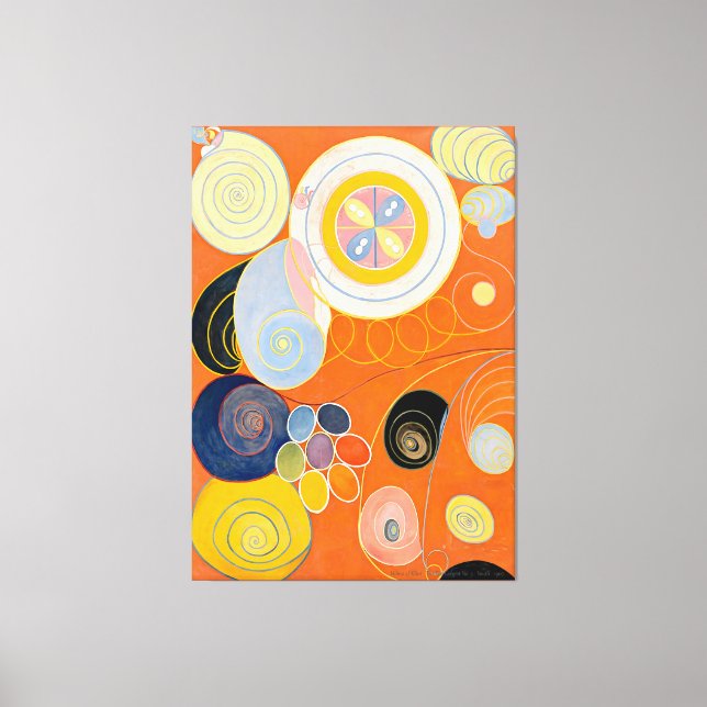 Toile Hilma af Klint - Les dix plus grands, No.3, Jeunes (Recto)