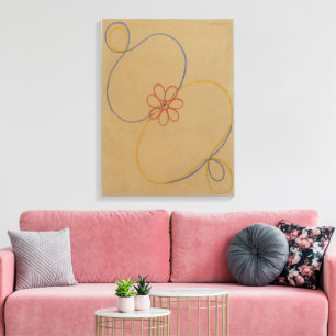 Toile Hilma Af Klint, Sept Pointes Étoile n°5, Art Abstr