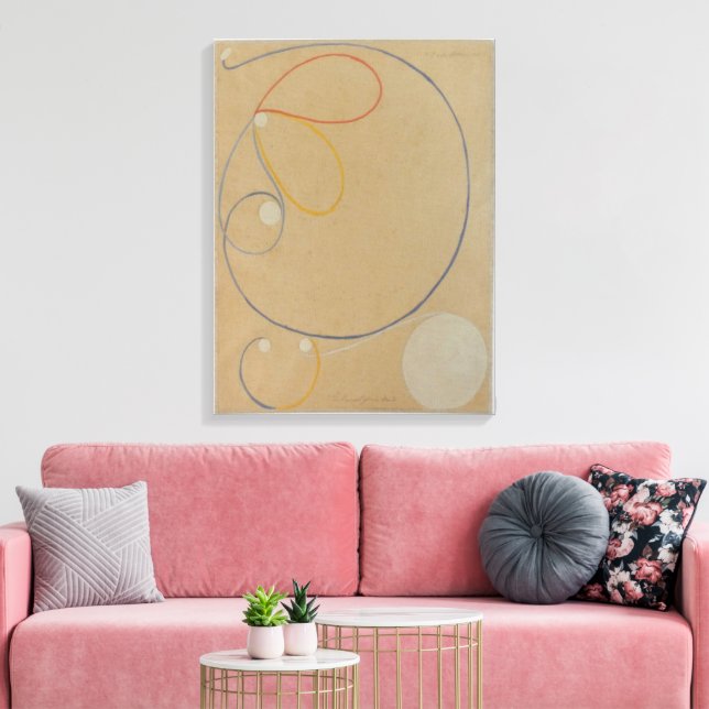 Toile Hilma Af Klint, Sept Pointes Étoile n°7, Art Abstr (Insitu(Salon))