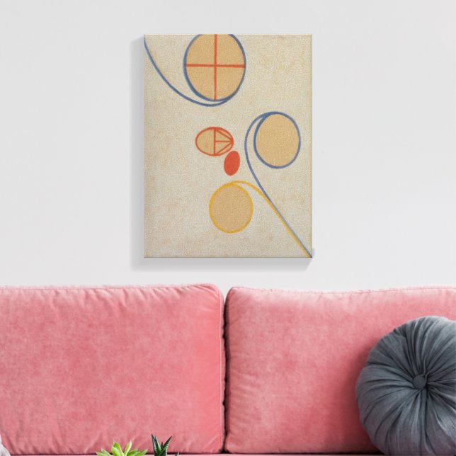 Toile Hilma Af Klint, Seven Point Star No2, Art Abstrait (Insitu(Salon))