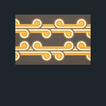 Toile Hip Abstrait Wave Curls Fusion Industrielle Art<br><div class="desc">De beaux cercles géométriques de curling contemporains sienna terre cuite orange, jaune foncé et marron façonnent le motif de l'art. Elégant, élégant et éclectique design minimalisme pour le décorateur artistique, décorateur artistique, branché populaire, style d'art rétro vintage ou abstrait amateur de motifs géométriques numériques. Associez ce design à vos couleurs...</div>