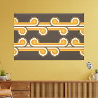 Hip Abstrait Wave Curls Fusion Industrielle Art