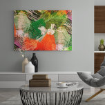 Toile Hip Colorful Grunge Style Brushstrokies Art Motif<br><div class="desc">Contemporain vert clair,  orange,  rose,  noir,  jaune et rouge style moderne grunge touches géométriques art design motif. Belle couverture moderne et cool pour le branché branché et amateur d'art,  branché et amateur de motifs artistiques.</div>