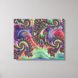 Toile Hippie bohémienne Joyau coloré Tone Fractal Art