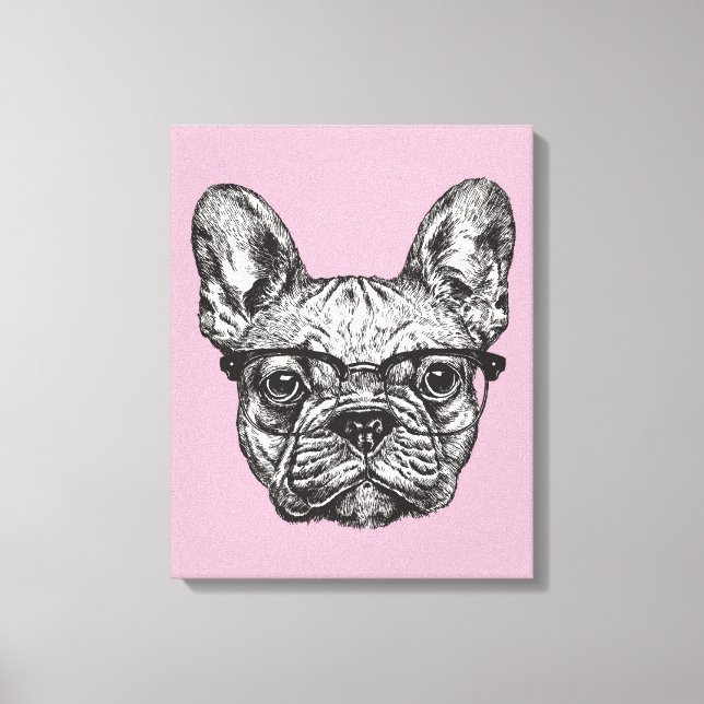 Toile Hipster Bulldog (Recto)