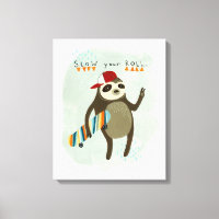 Hipster Sloth | Ralentissez Votre Rouleau