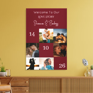 Toile Histoire d'amour moderne Engagement /Mariage  Phot