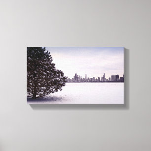 Toile Hiver Chicago -