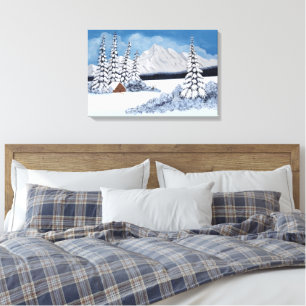 Toile Hiver enneigé