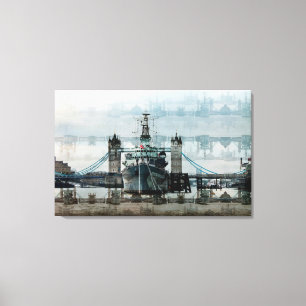 Toile Hms Belfast Sur La Tamise