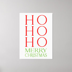 Toile Ho Ho Ho Joyeux Noël