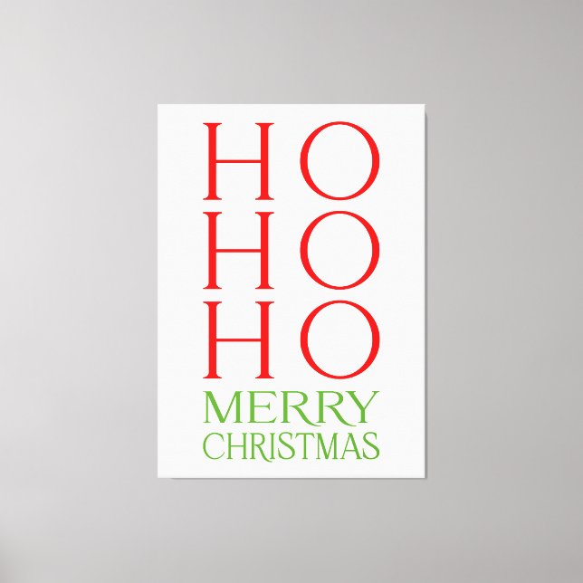 Toile Ho Ho Ho Joyeux Noël (Recto)