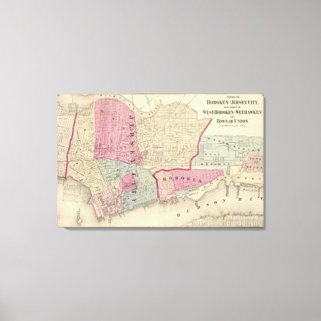 Toile Hoboken, Jersey City (Recto)
